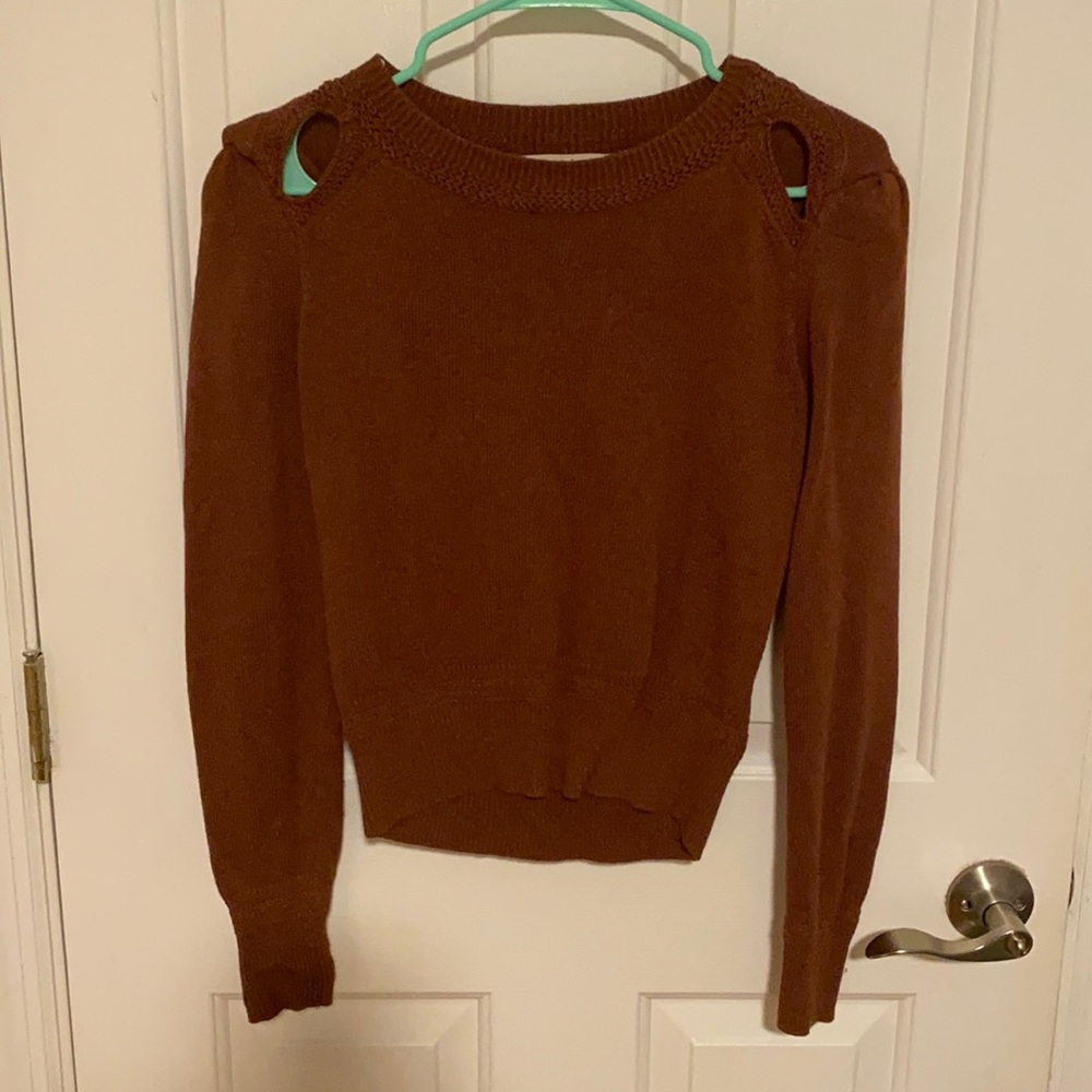 Chelsea and Violet size small sweater with shoulder cut outs
